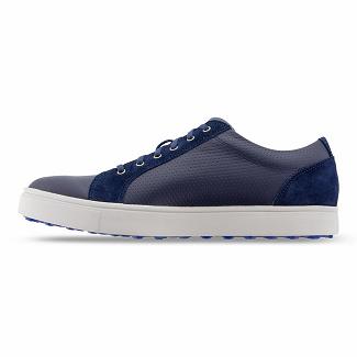 Men's Footjoy Club Casual Shoes Navy NZ-20896